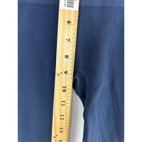 Spanx Look At Me Now Seamless Side Ankle Zip Leggings Midnight Navy Blue S - Picture 5 of 8